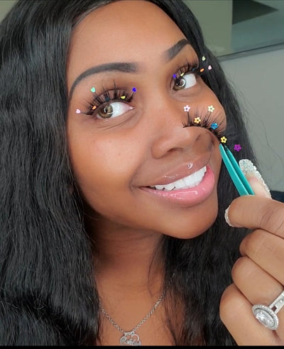 Sequin Hearts, Butterfly, & Flower Lashes