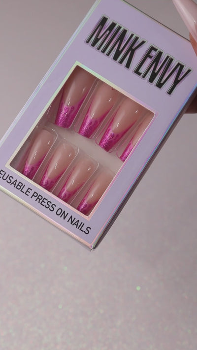 Pink Heat Nails