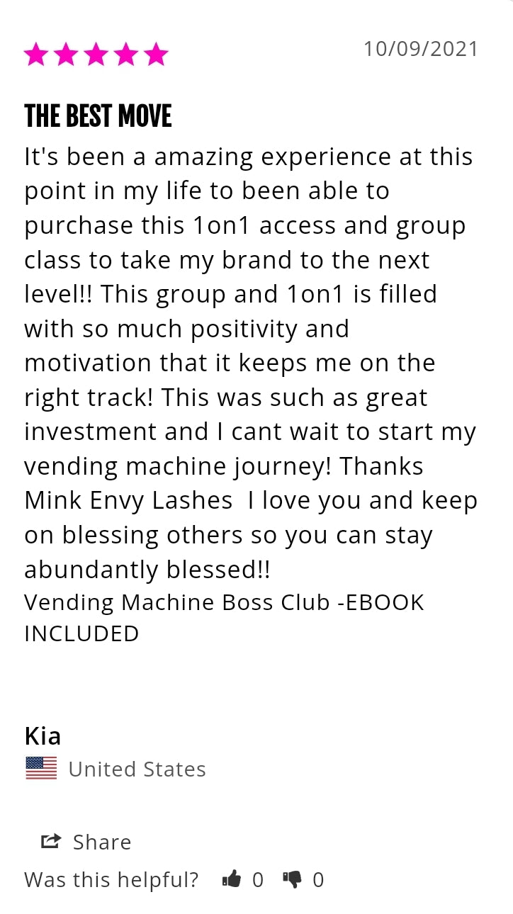 Vending Machine Boss Club -EBOOK INCLUDED