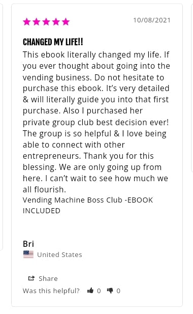 Vending Machine Boss Club -EBOOK INCLUDED
