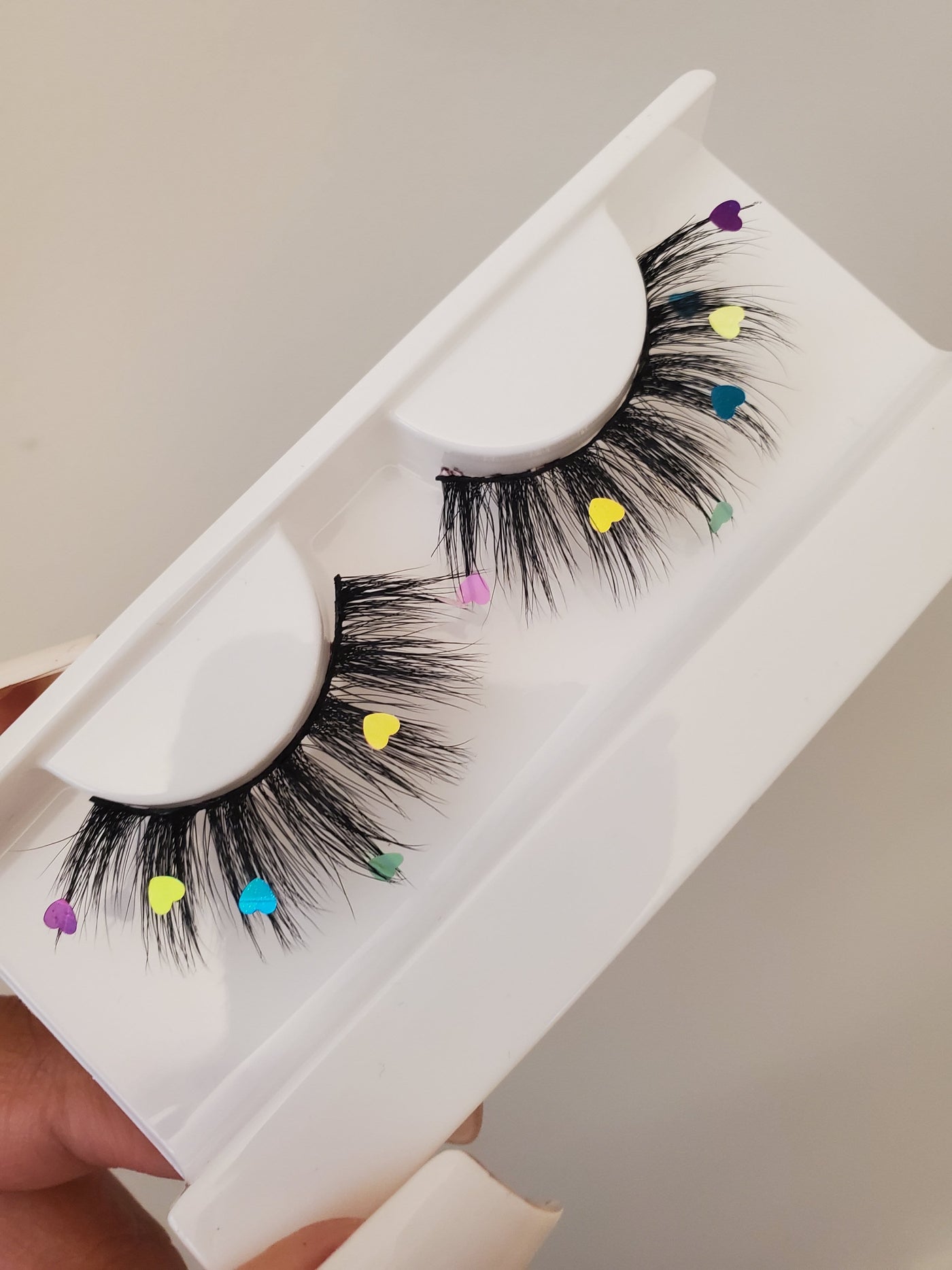 Sequin Heart Lashes 20mm - Mink Envy Lashes