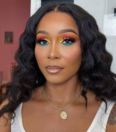 model wearing Lira lashes