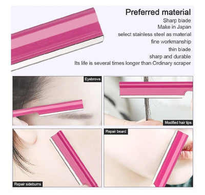 Premium Brow & Face Razor (Pink or Blue) - Mink Envy Lashes