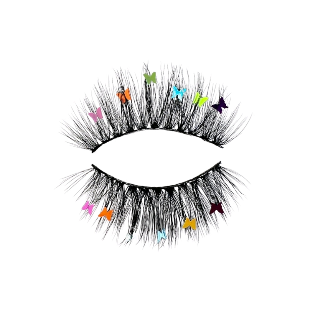 Sequin Butterfly Lashes 20mm - Mink Envy Lashes